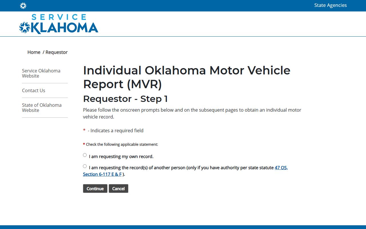 Ottawa County court charges for driving offenses also appear on the Service Oklahoma motor vehicle report